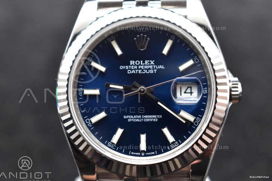 904L on 41 SS 1:1 GoAnywhere 126334 DateJust Best Dial Jubilee VS Edition Blue Bracelet 618 VSF 1024